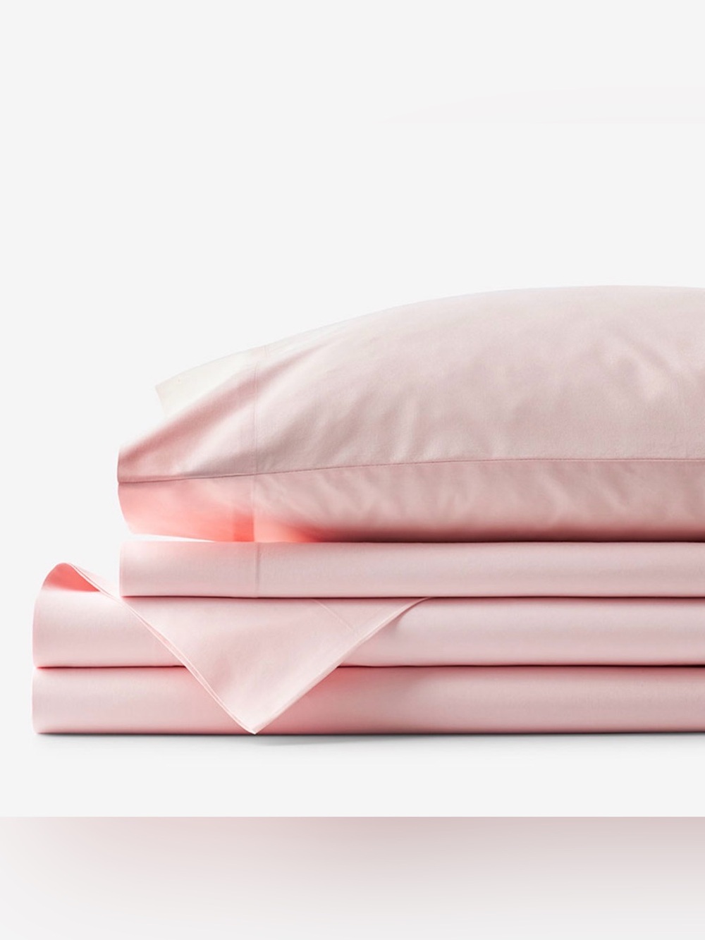 The Company Store Organic Cotton Percale Sheet Set- Petal Pink